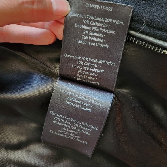 Mackage Black Wool Cashmere Fitted Double Breasted Womens Peacoat Size XS - Picture 11 of 11